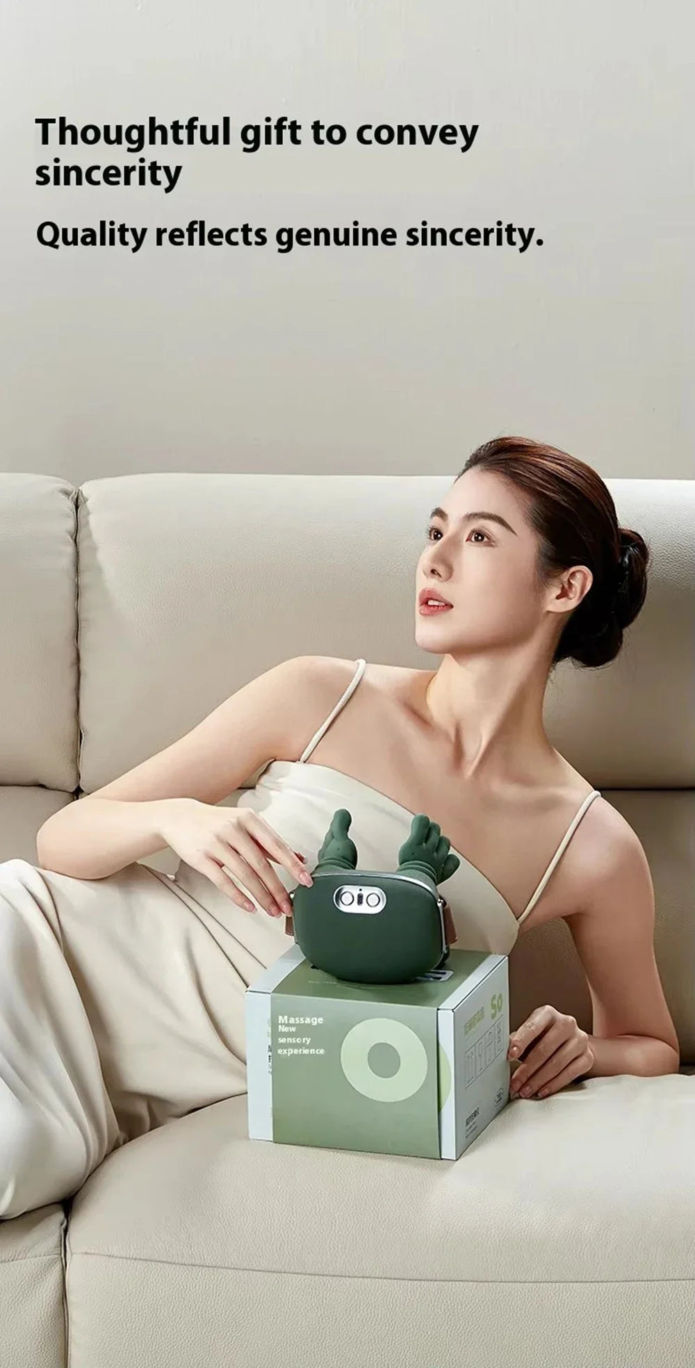 New shoulder and neck massager, neck massager, fully automatic charging finger press hand massager (without heating)