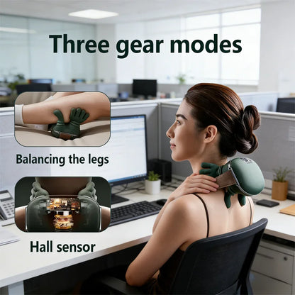 New shoulder and neck massager, neck massager, fully automatic charging finger press hand massager (without heating)