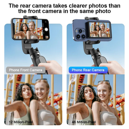 2025 Magnetic Wireless Selfie Monitor Screen For IPhone Android, 3.94 HD Expansion Display Rear Camera Vlog Live Video Recording