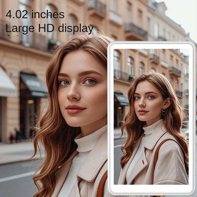 2025 Magnetic Wireless Selfie Monitor Screen For IPhone Android, 3.94 HD Expansion Display Rear Camera Vlog Live Video Recording