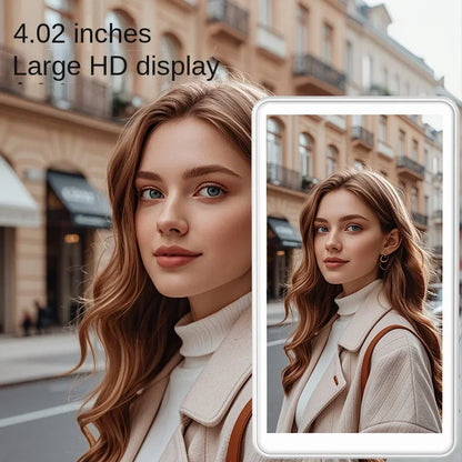 2025 Magnetic Wireless Selfie Monitor Screen For IPhone Android, 3.94 HD Expansion Display Rear Camera Vlog Live Video Recording